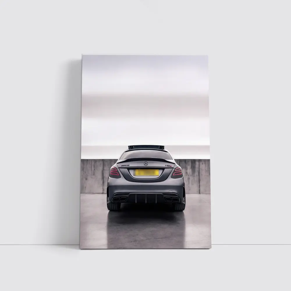 Mercedes AMG C63 Rear Underground Parking – Wall Art
