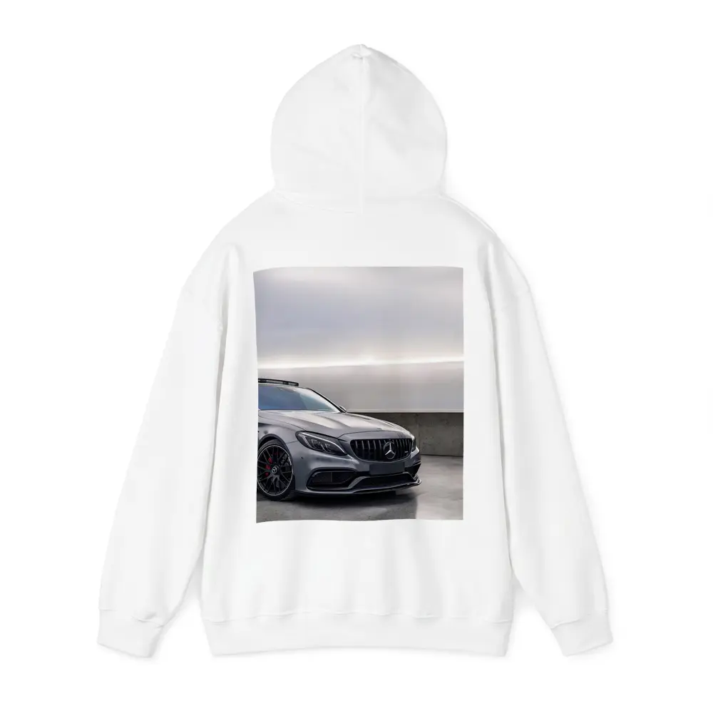 Mercedes AMG C63 Gray Underground Parking Front – Hoodies