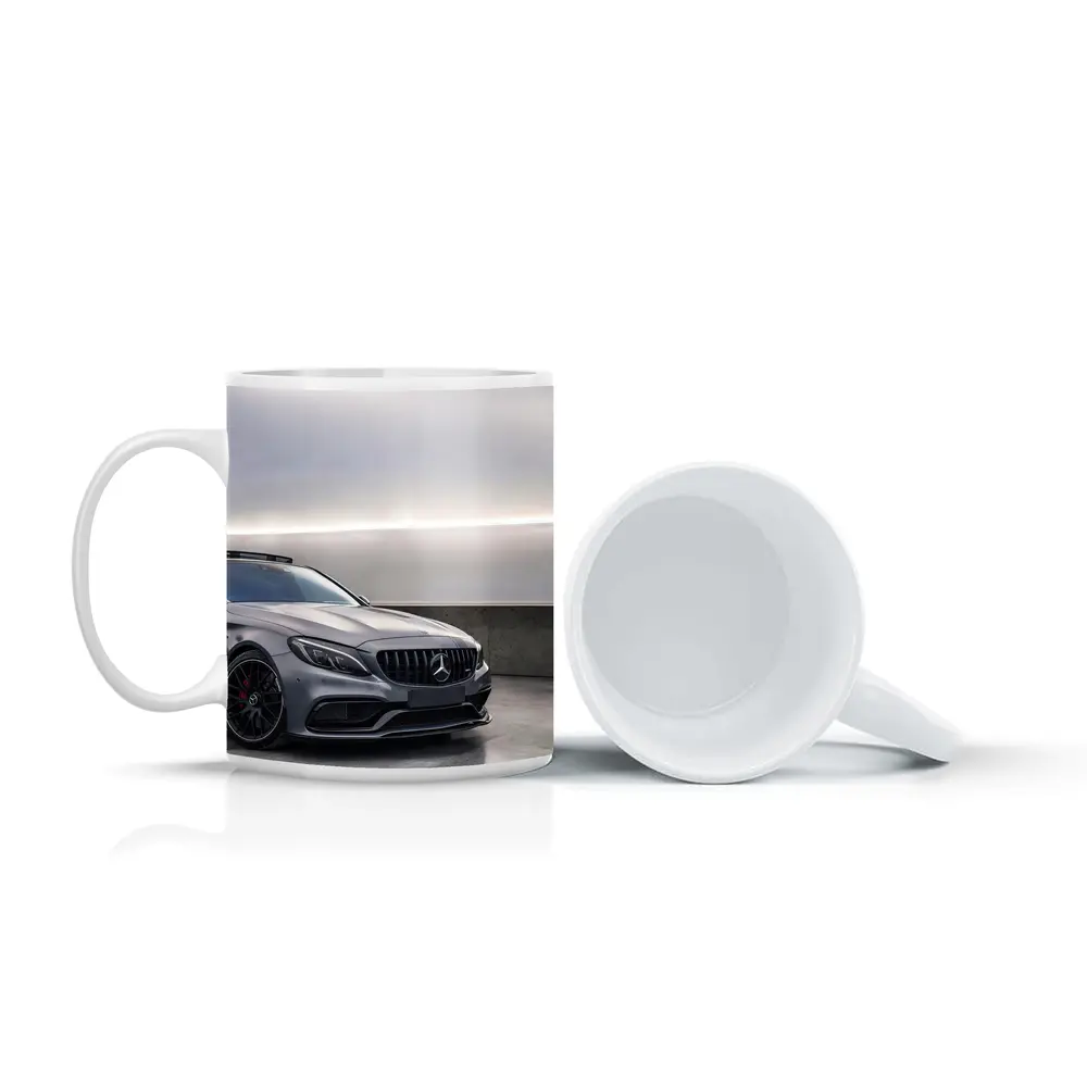 Mercedes AMG C63 Gray Underground Parking Front – Mugs