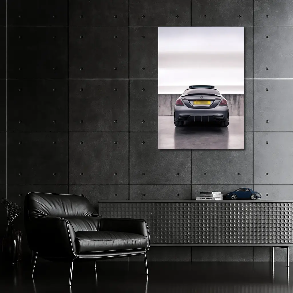 Mercedes AMG C63 Rear Underground Parking – Wall Art