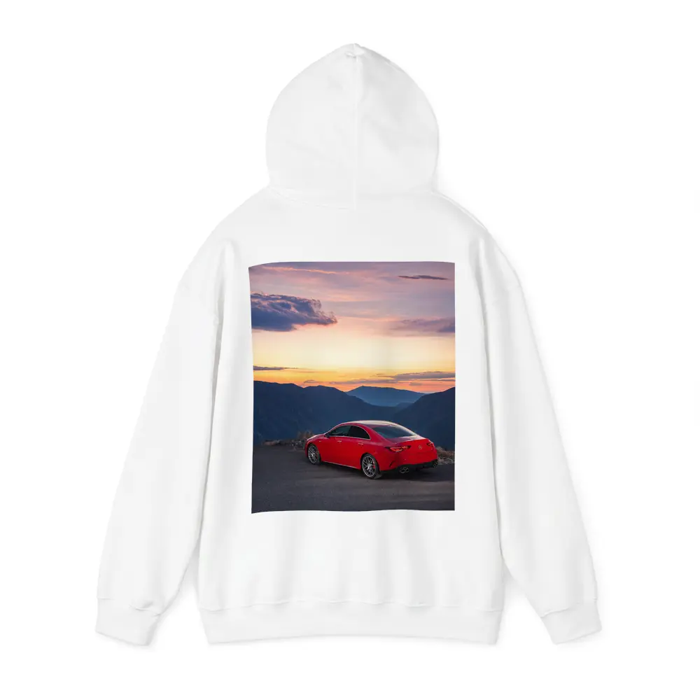 Mercedes AMG CLA Red Mountain Sunset View – Hoodies
