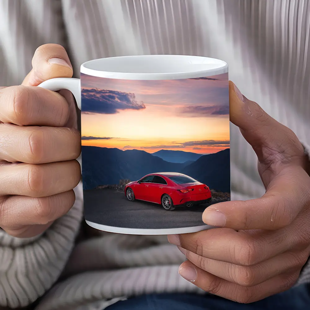 Mercedes AMG CLA Red Mountain Sunset View – Mugs