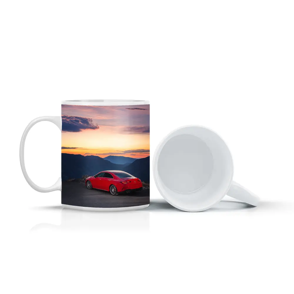 Mercedes AMG CLA Red Mountain Sunset View – Mugs
