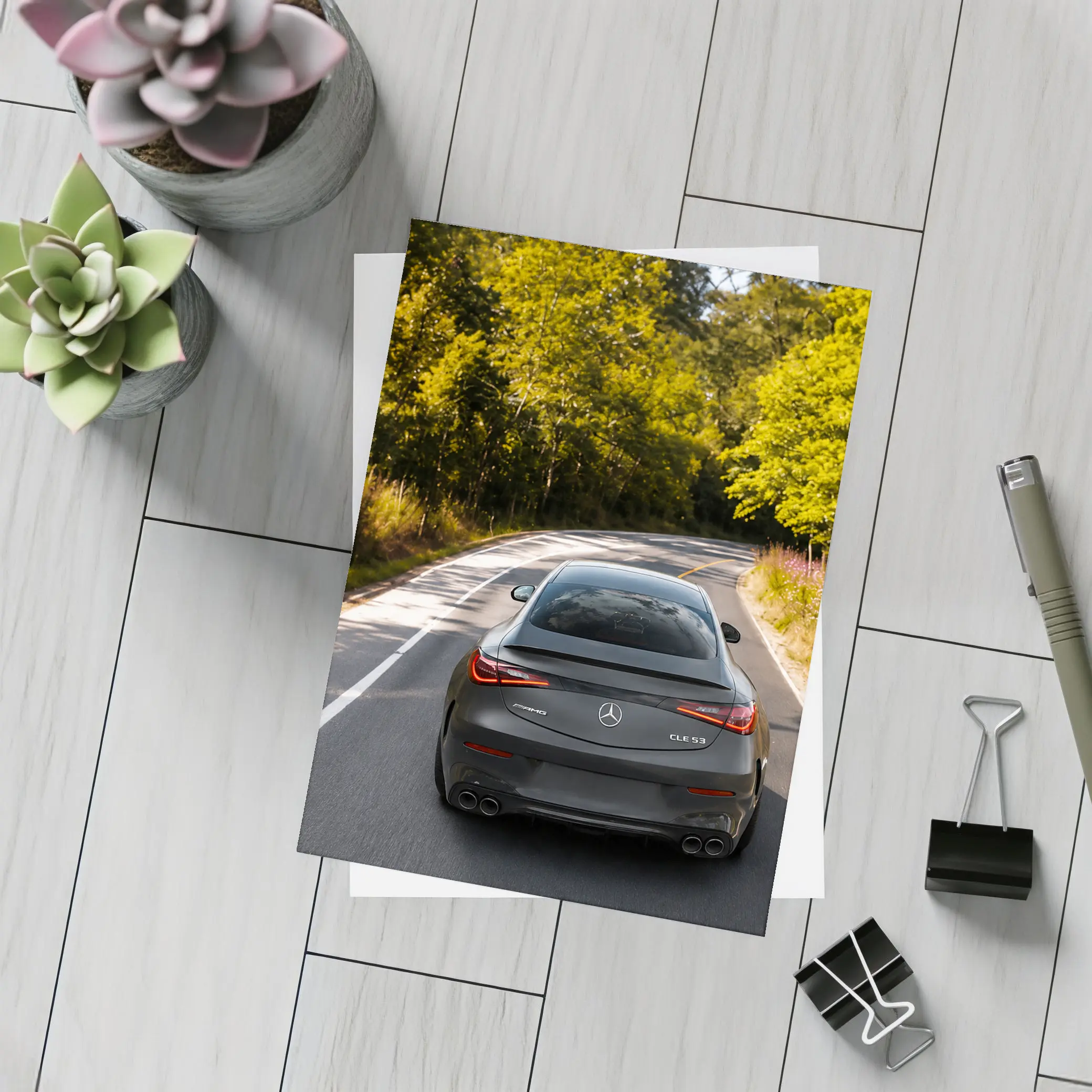 Mercedes AMG CLE 53 Coupe Forest Road – Postcards