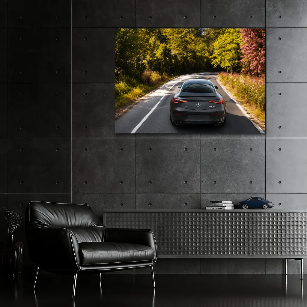 Mercedes AMG CLE 53 Coupe Forest Road – Wall Art
