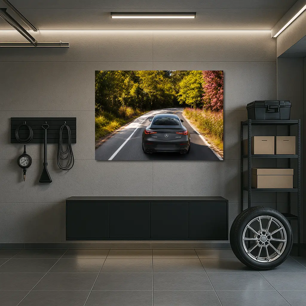 Mercedes AMG CLE 53 Coupe Forest Road – Wall Art