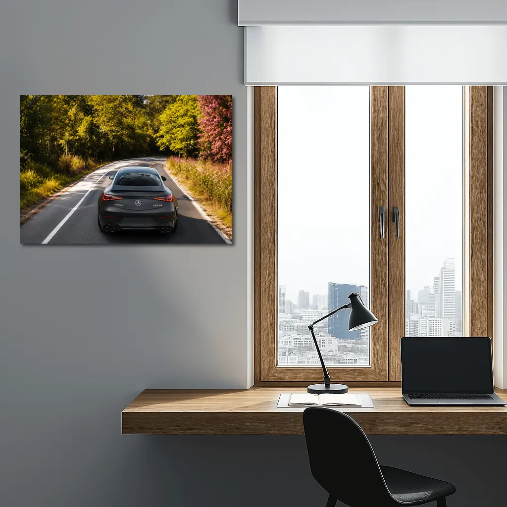 Mercedes AMG CLE 53 Coupe Forest Road – Wall Art