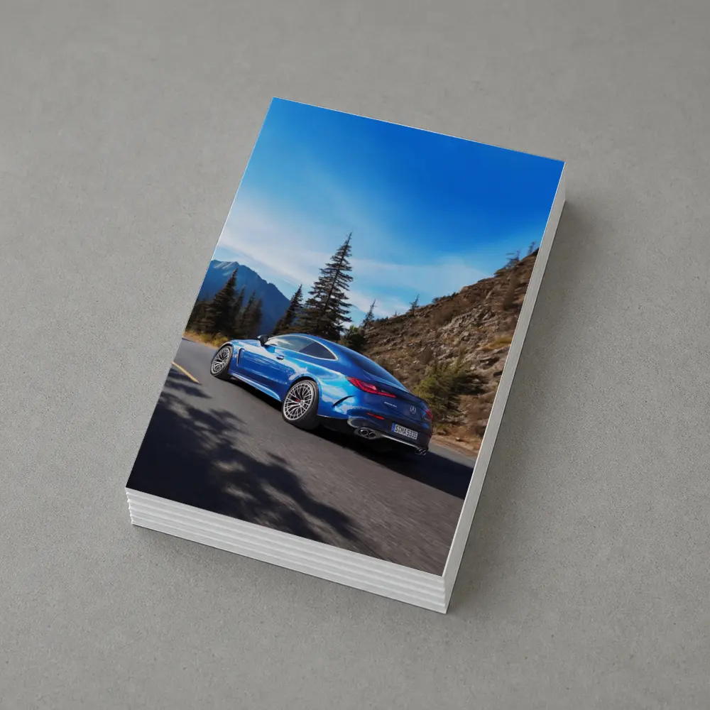 Mercedes AMG CLE 53 Mountain Road Blue – Postcards