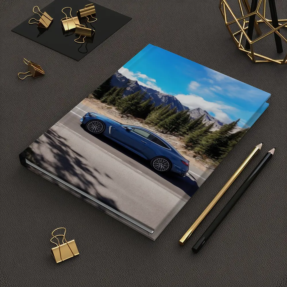Mercedes AMG CLE Blue Coupe Mountain Road – Notebooks