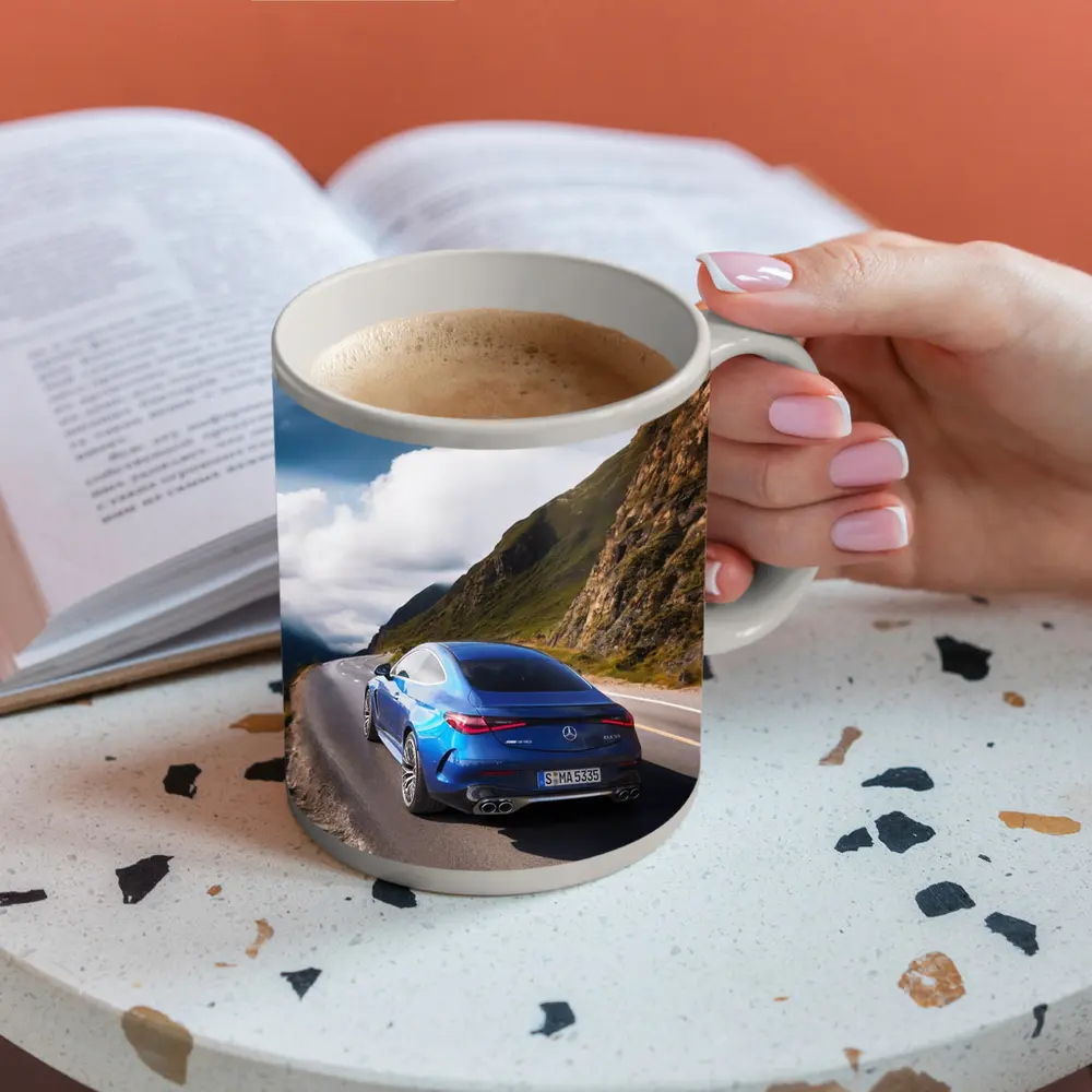 Mercedes AMG CLE 53 Mountain Road Blue – Mugs