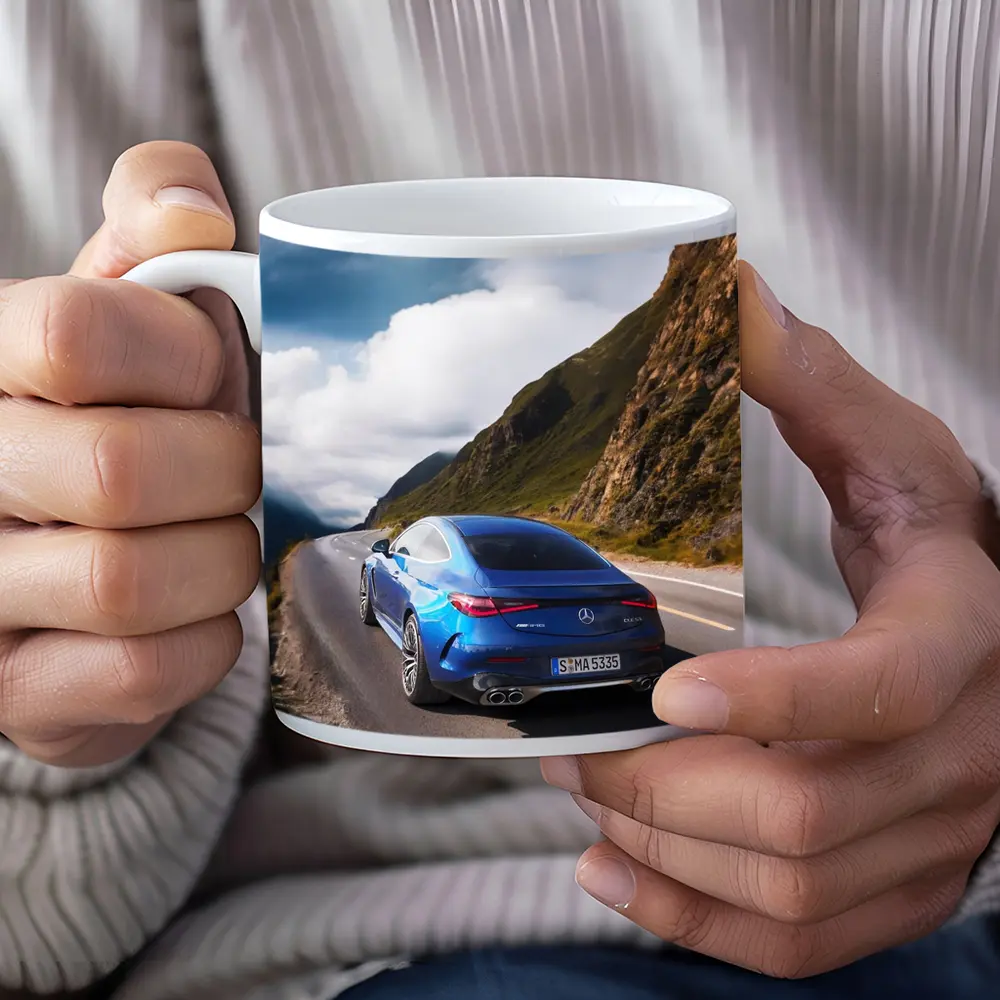 Mercedes AMG CLE 53 Mountain Road Blue – Mugs
