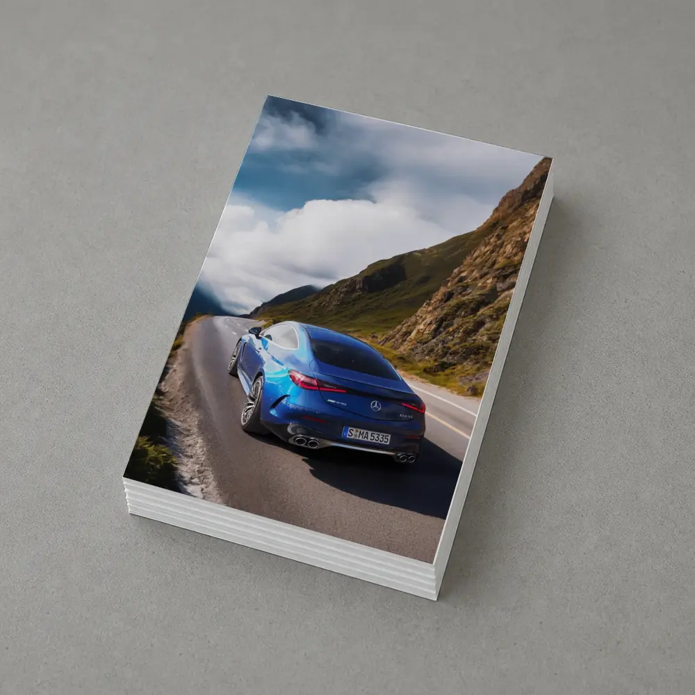 Mercedes AMG CLE 53 Mountain Road Blue – Postcards