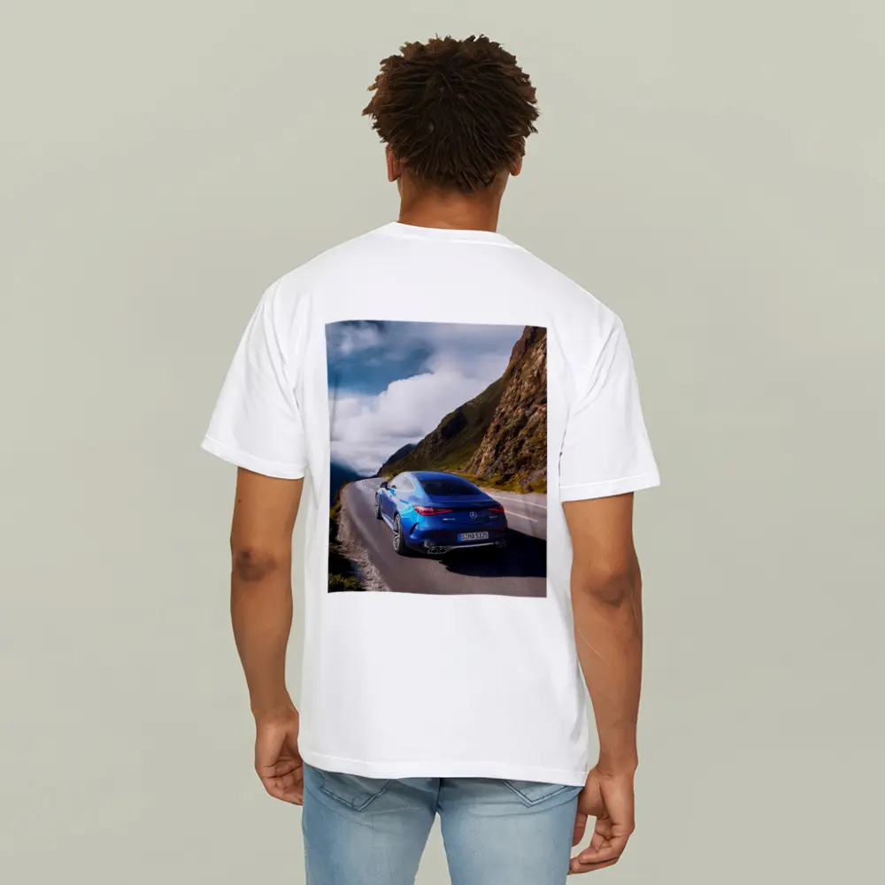 Mercedes AMG CLE 53 Mountain Road Blue – T-Shirts