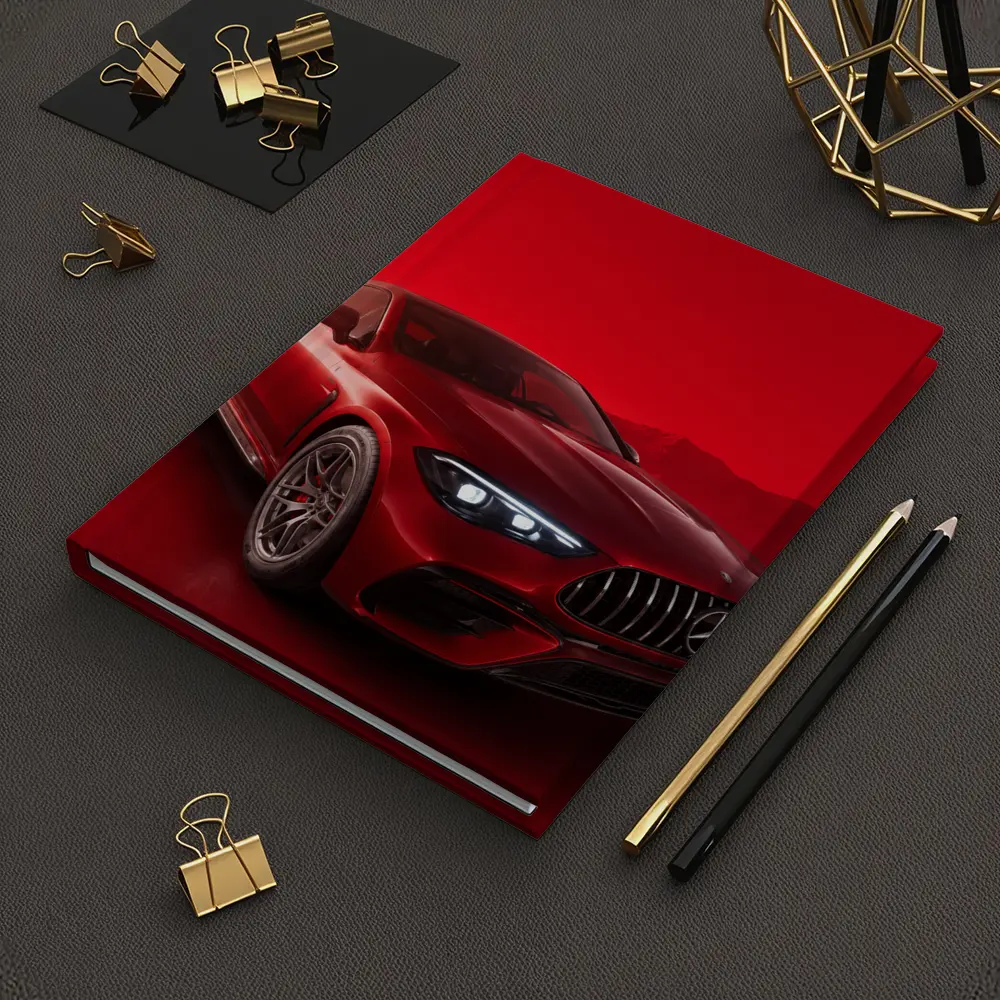 Mercedes AMG CLE Coupe Red Background – Notebooks
