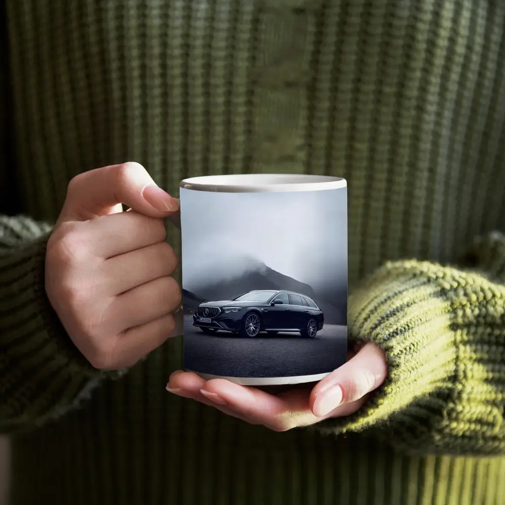 Mercedes AMG E Class Wagon Foggy Mountains – Mugs