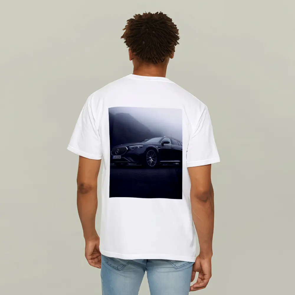 Mercedes AMG E Class Foggy Mountain Road – T-Shirts