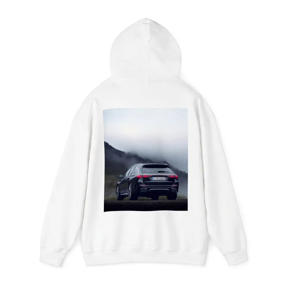 Mercedes AMG E Class Wagon Foggy Mountains – Hoodies