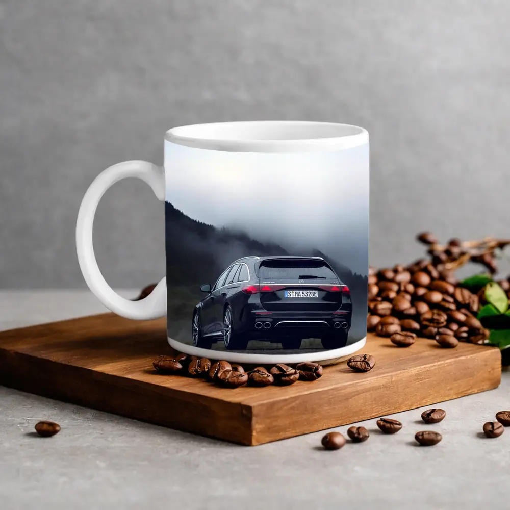 Mercedes AMG E Class Wagon Foggy Mountains – Mugs