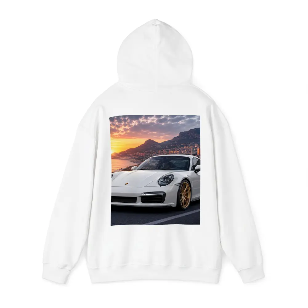 Porsche 911 Turbo White Sunset Monaco – Hoodies