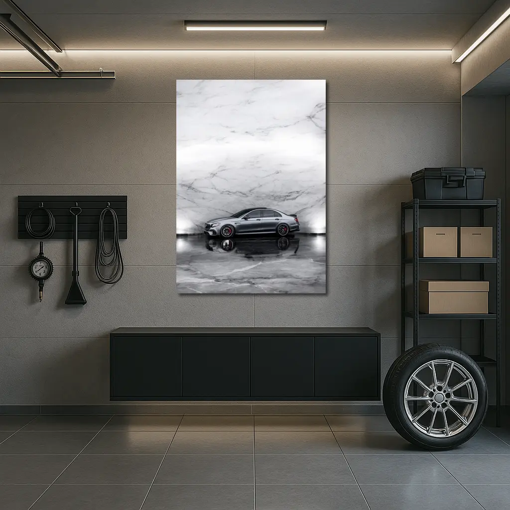 Mercedes AMG E63 S Marble Studio – Wall Art