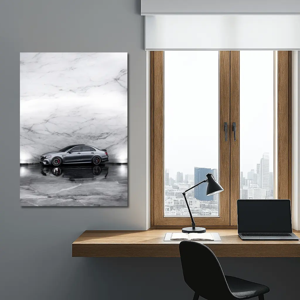 Mercedes AMG E63 S Marble Studio – Wall Art