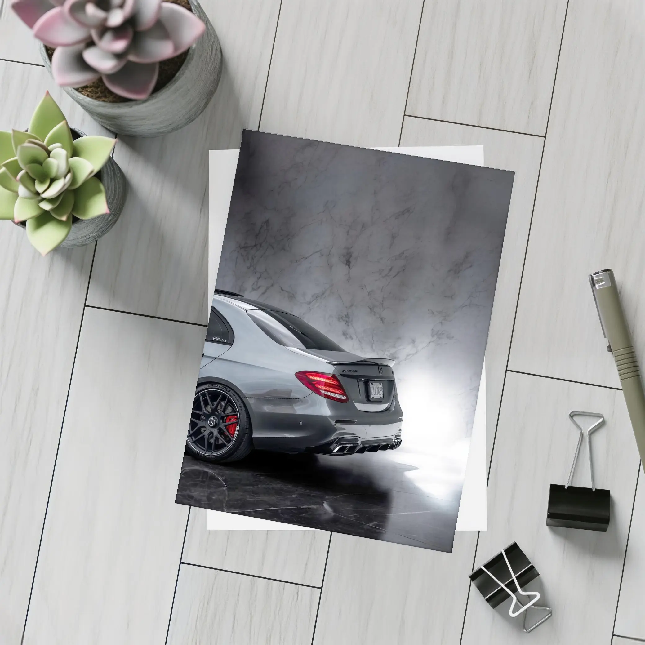 Mercedes AMG E63 Rear Marble Studio – Postcards