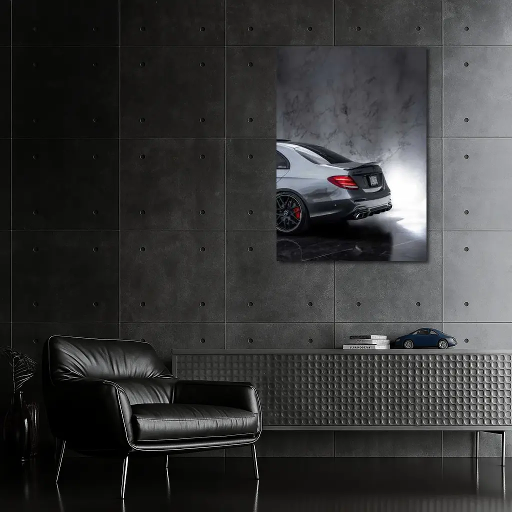 Mercedes AMG E63 Rear Marble Studio – Wall Art