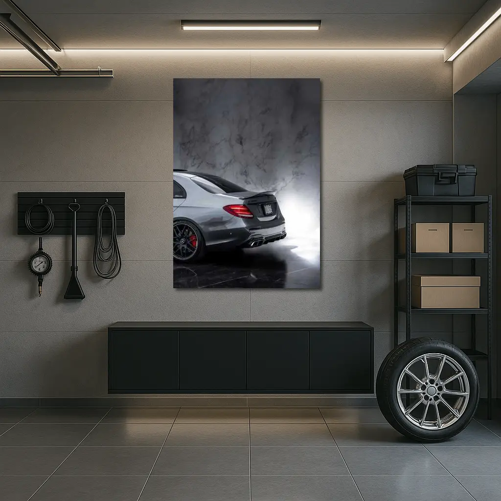 Mercedes AMG E63 Rear Marble Studio – Wall Art