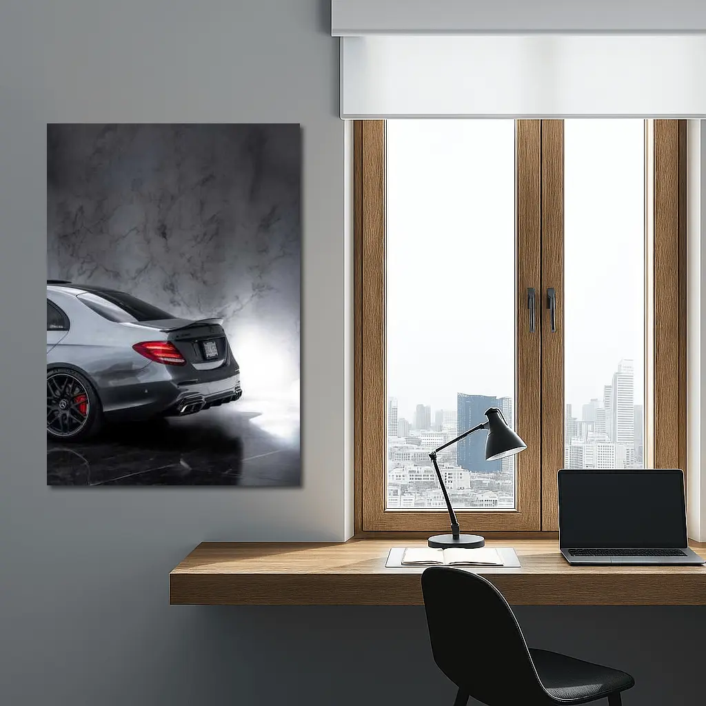 Mercedes AMG E63 Rear Marble Studio – Wall Art