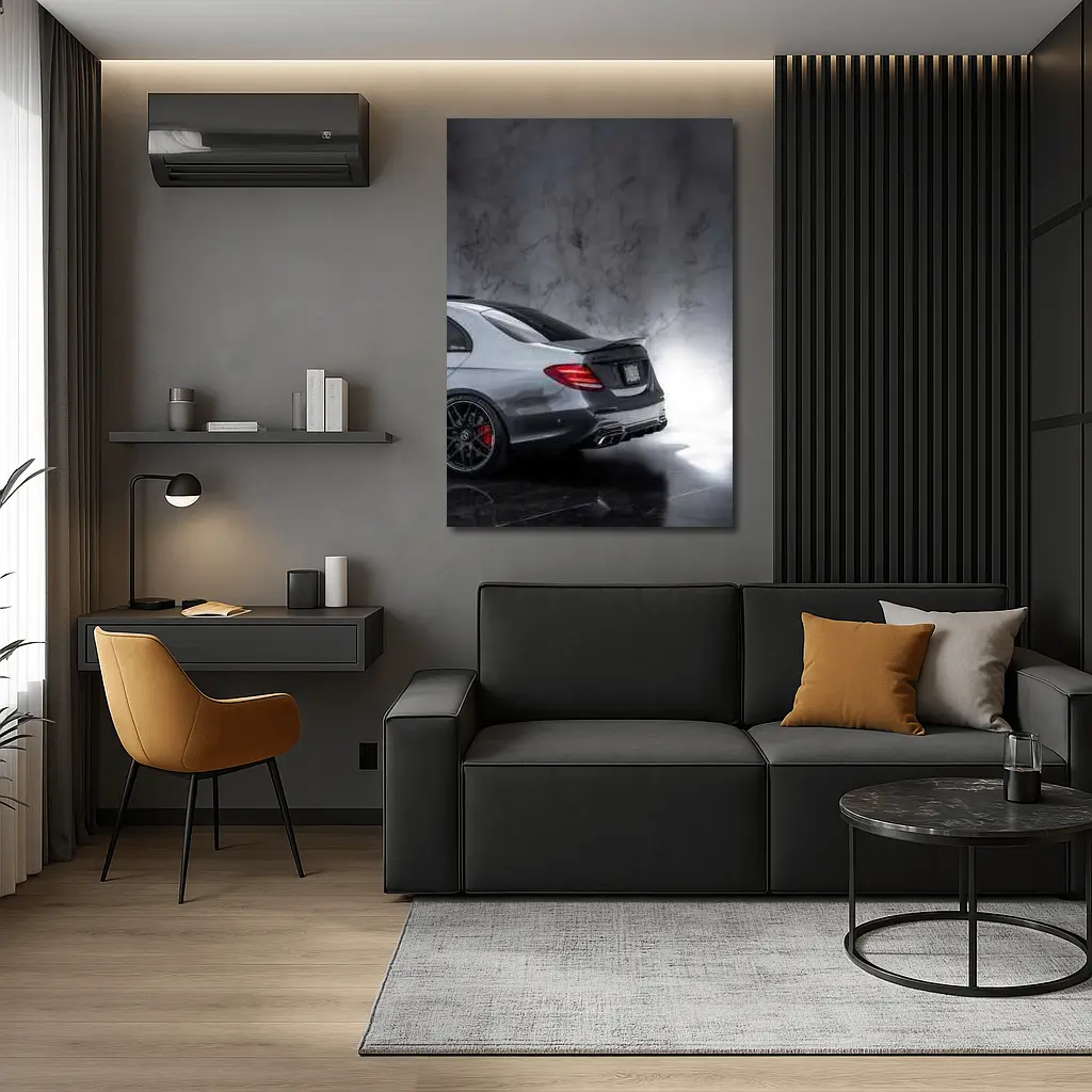 Mercedes AMG E63 Rear Marble Studio – Wall Art