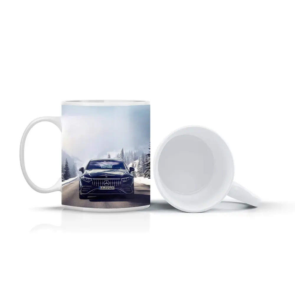 Mercedes AMG EQS Dark Blue Winter Road – Mugs