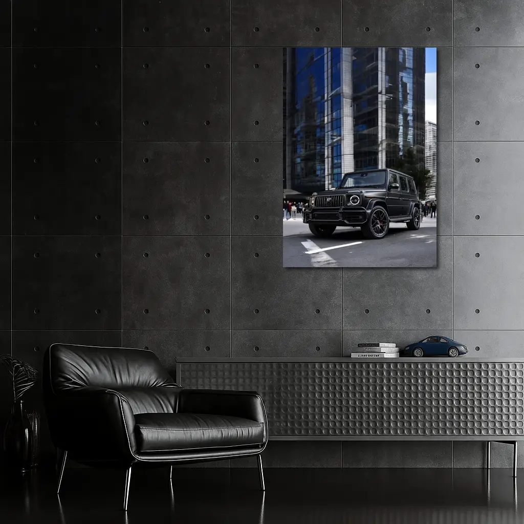 Mercedes AMG G Class Black City Street – Wall Art