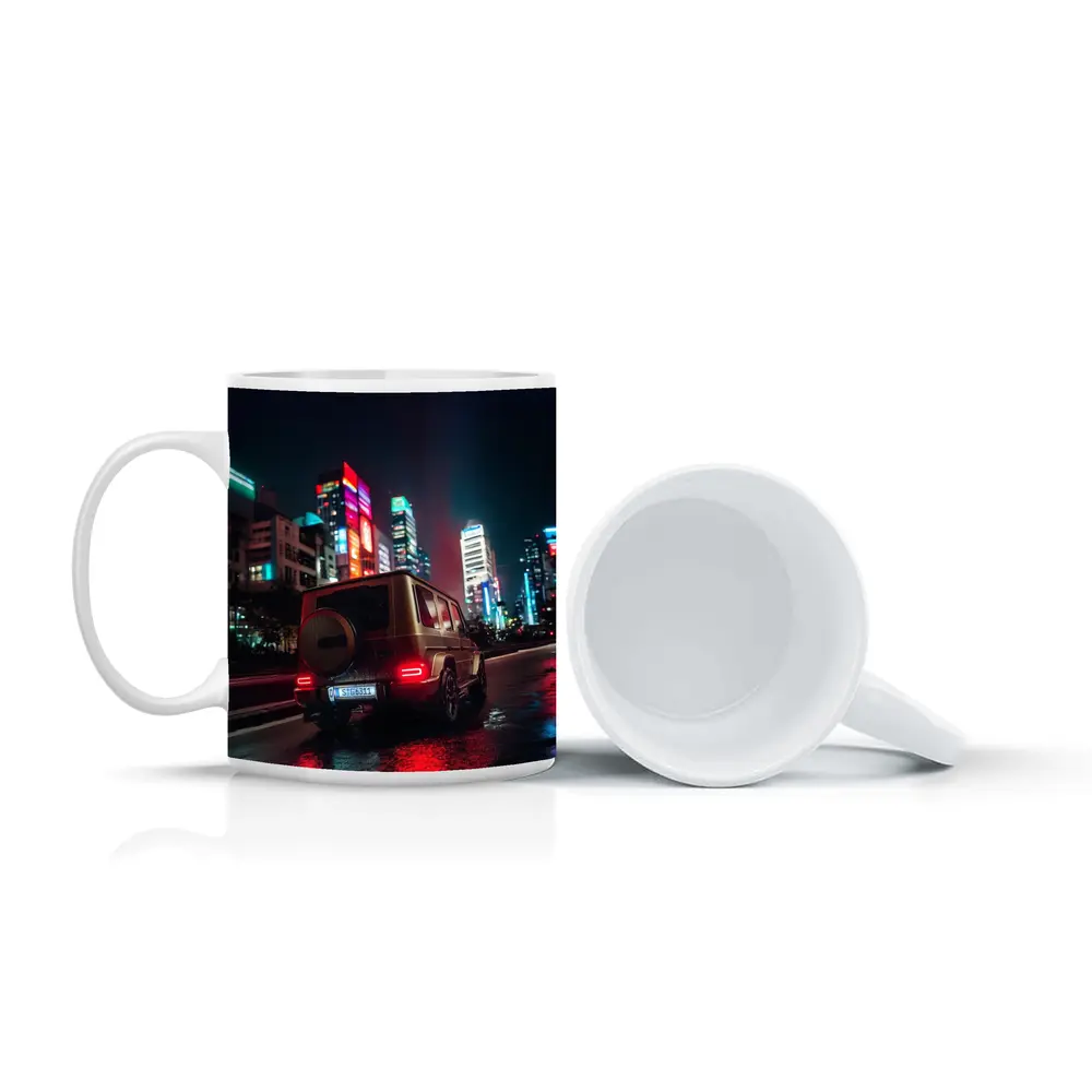 Mercedes AMG G Wagen Neon City Night – Mugs