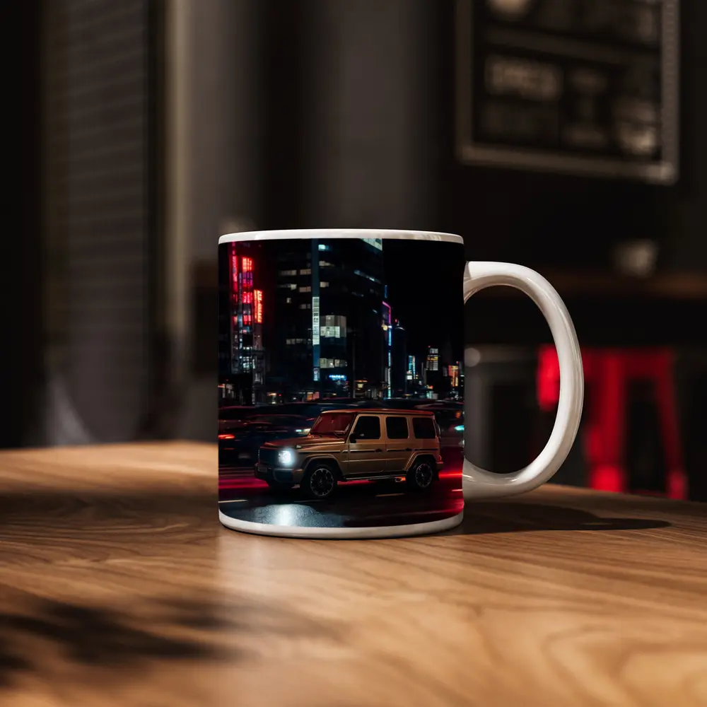 Mercedes AMG G Class Night City Streets – Mugs