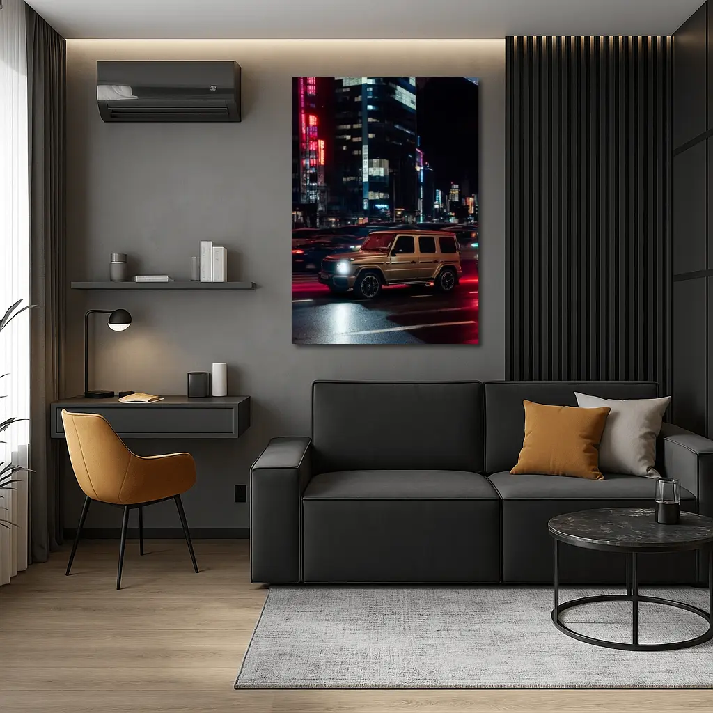 Mercedes AMG G Class Night City Streets – Wall Art
