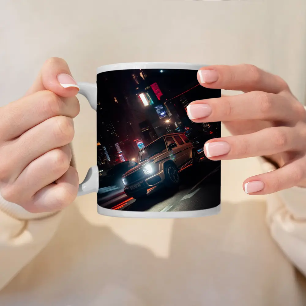 Mercedes AMG G Class Neon City Night – Mugs