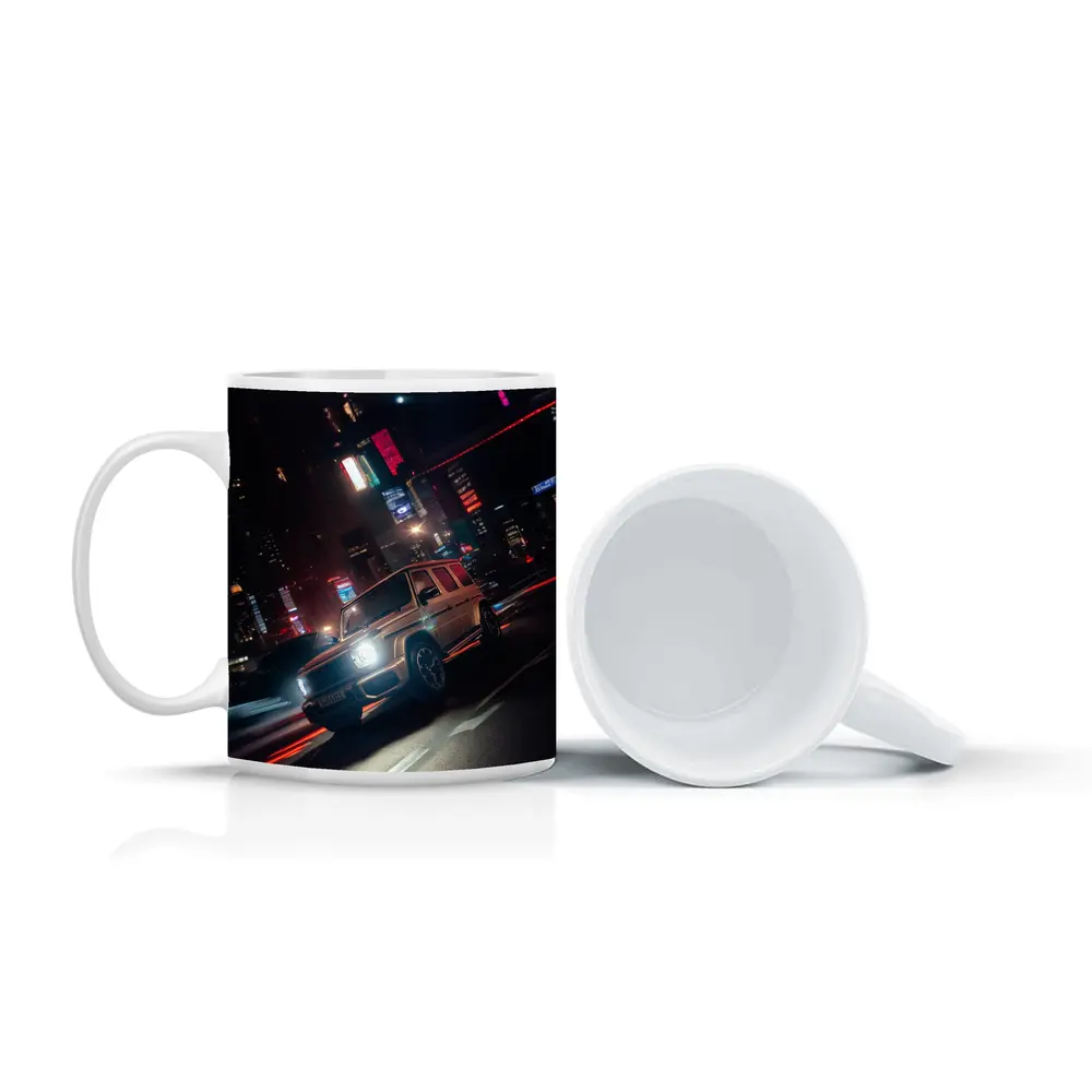 Mercedes AMG G Class Neon City Night – Mugs