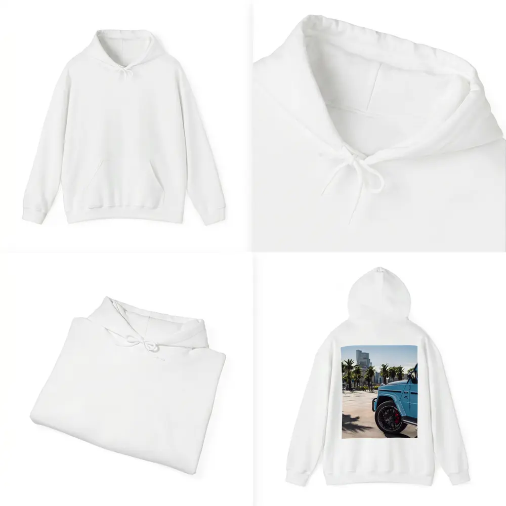 Mercedes AMG G63 Baby Blue City Palms – Hoodies