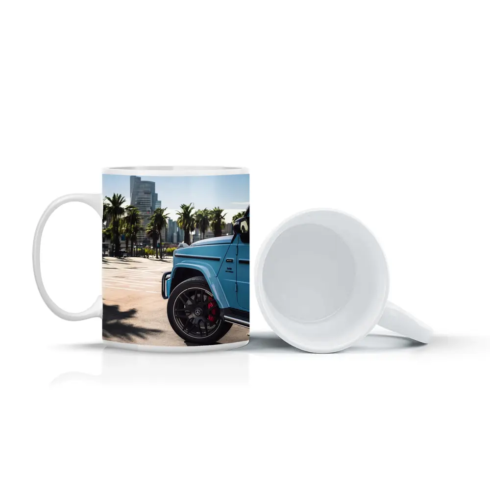 Mercedes AMG G63 Baby Blue City Palms – Mugs