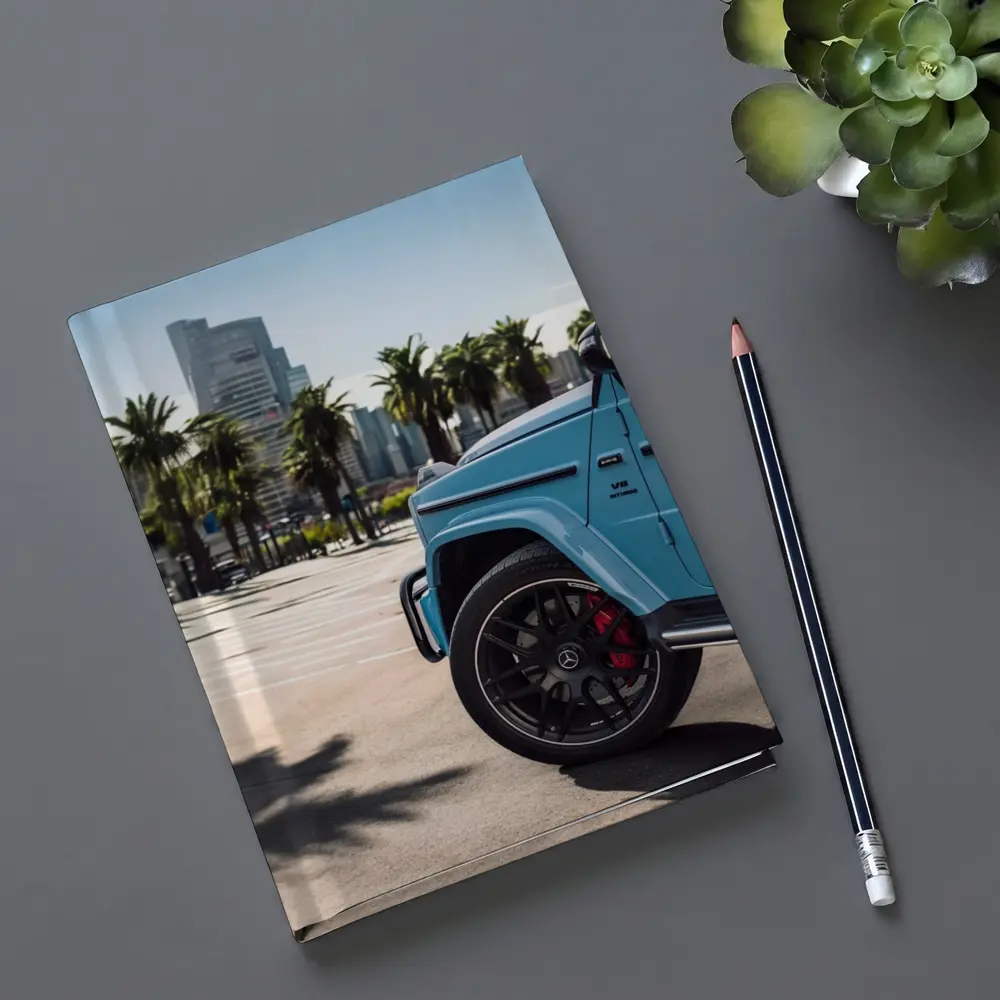 Mercedes AMG G63 Baby Blue City Palms – Notebooks