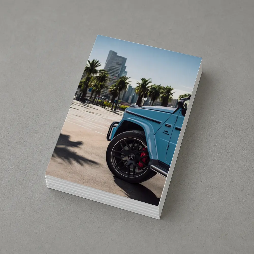 Mercedes AMG G63 Baby Blue City Palms – Postcards