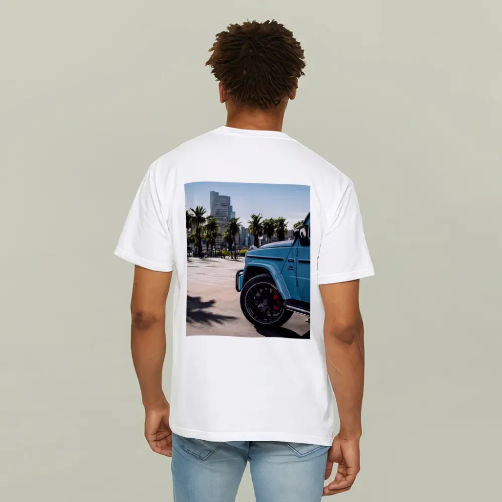 Mercedes AMG G63 Baby Blue City Palms – T-Shirts