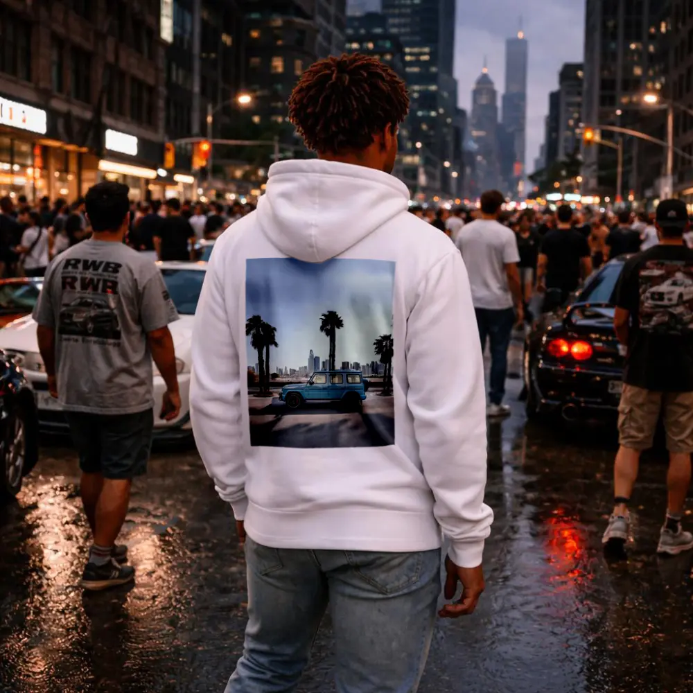 Mercedes AMG G Class Blue City Palms – Hoodies
