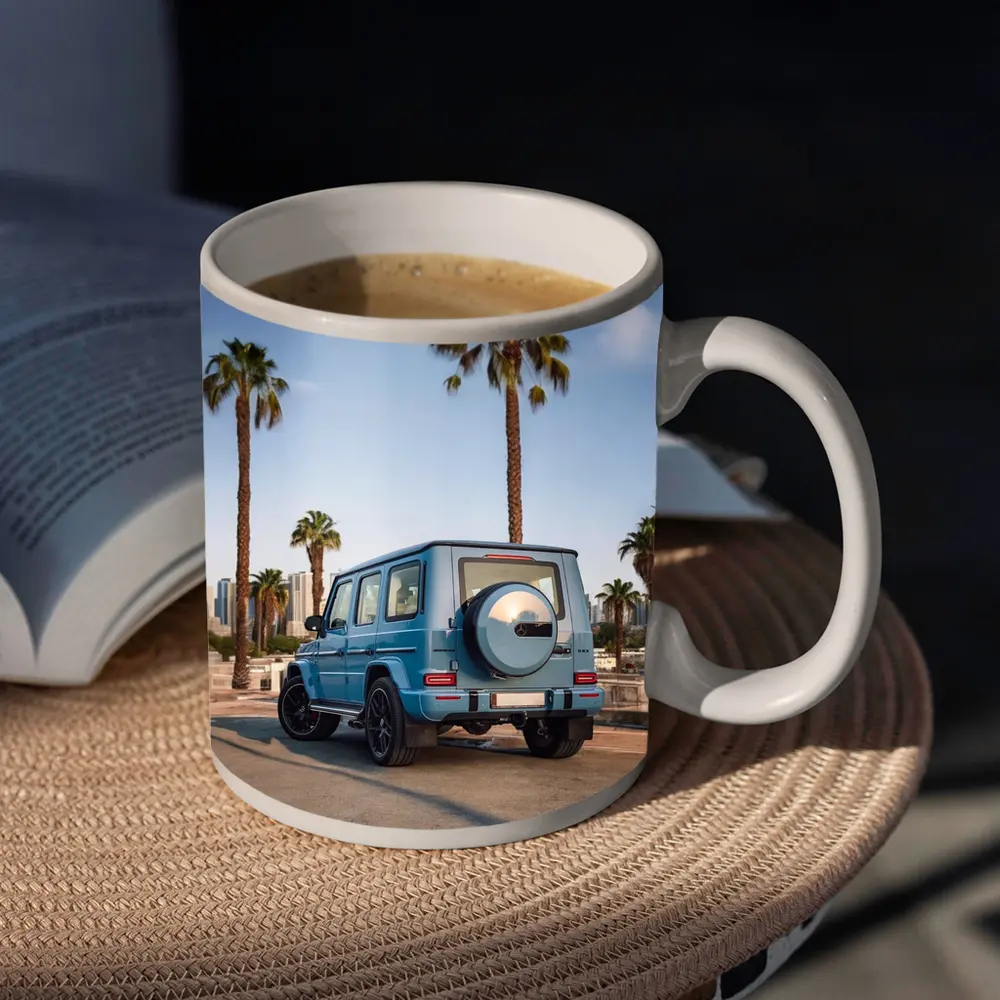 Mercedes AMG G Wagen Blue Palm Trees City – Mugs