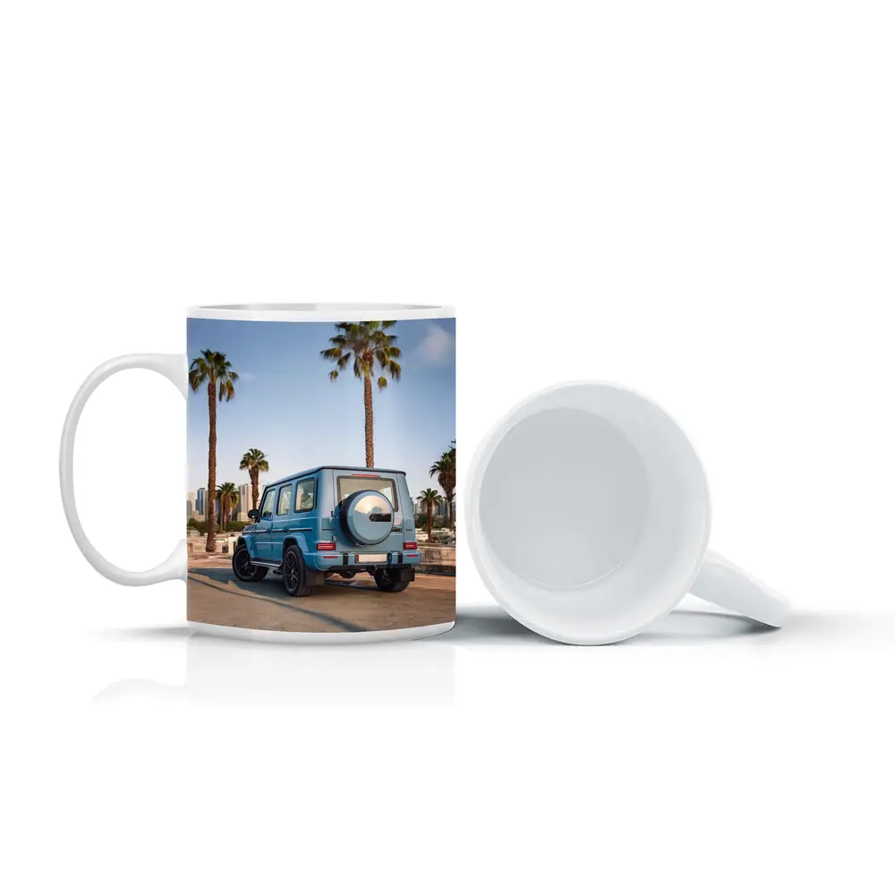 Mercedes AMG G Wagen Blue Palm Trees City – Mugs