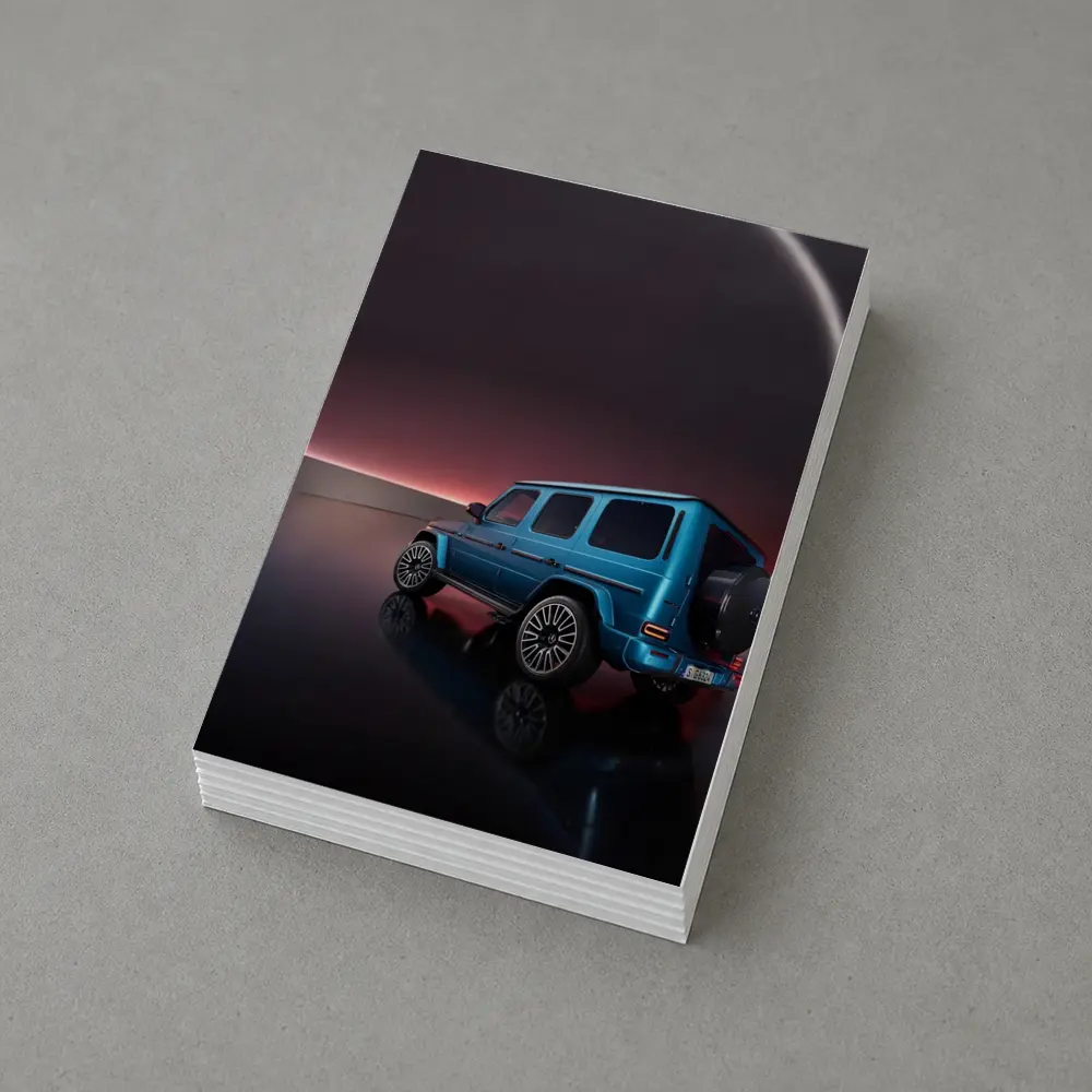 Mercedes AMG G Class Blue Studio Light – Postcards