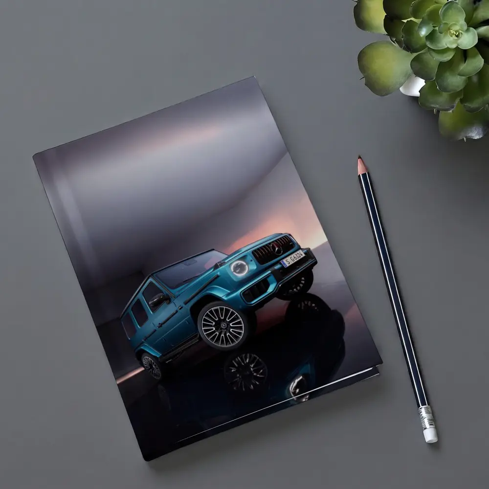 Mercedes AMG G Class Blue Studio Shot – Notebooks