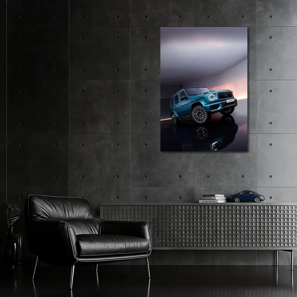 Mercedes AMG G Class Blue Studio Shot – Wall Art
