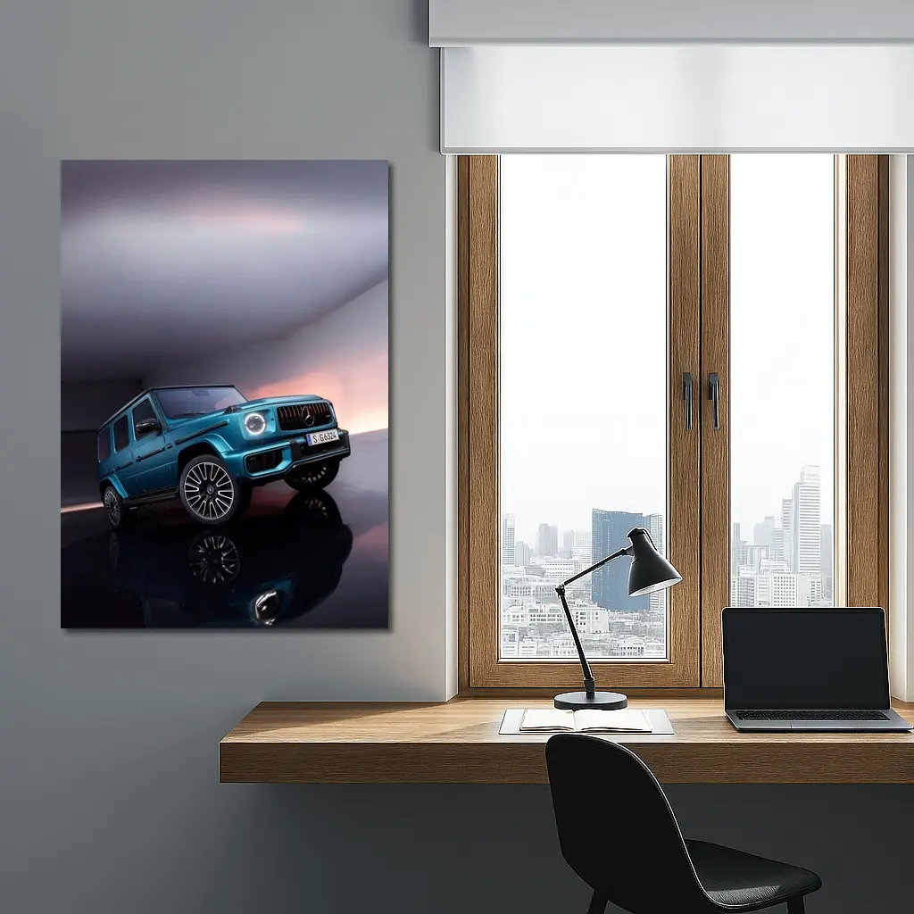 Mercedes AMG G Class Blue Studio Shot – Wall Art
