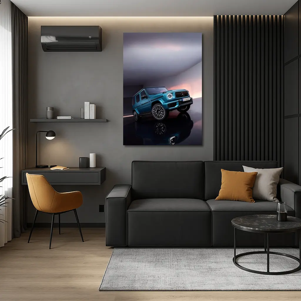 Mercedes AMG G Class Blue Studio Shot – Wall Art